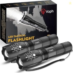 Voph Flashlight 2 Pack, 5 Modes High Lumen Tactical LED Flash Light, High Lumens Bright Waterproof Flashlights, Christmas Stocking Stuffers Gifts for Men, Hunting Camping Essentials Gear