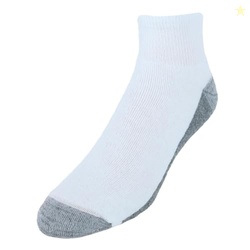 Hanes mens Hanes Men's Socks, 6-pair Pack Max Cushion Ankle, White/Grey Foot Bottom, 6 12 US