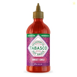 TABASCO Brand Sweet Chili Sauce, Mild Hot Sauce, Easy-to-Squeeze Bottle, Perfect Balance of Sweet & Heat, Versatile Flavor, Great on Fish Tacos, Salads, Asian Food & More, 11 Oz (Pack of 1)