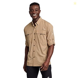 Eddie Bauer Men's UPF Guide 2.0 Long-Sleeve Shirt, Tawny, XX-Large