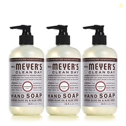 MRS. MEYER'S CLEAN DAY Hand Soap, Made with Essential Oils, Lavender, 12.5 fl. oz - Pack of 3