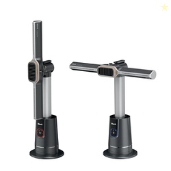 Shark TurboBlade Cool + Heat  2-in-1 Bladeless Tower Fan & Space Heater for Customizable Year-Round Indoor Use, Bedroom, Living Room, & Office | Powerful Cooling + Rapid Room Heating, Charcoal, TH202