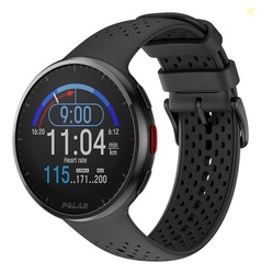 POLAR Pacer Pro Advanced Ultra-Light GPS Fitness Tracker Smartwatch for Runners with Training Program & Recovery Tools; S-L, for Men or Women, Grey-Black