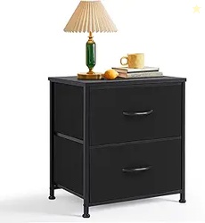 Nightstand, Small 2 Drawer Dresser 