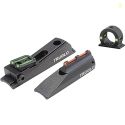 TruGlo Bright Xtreme Universal Mzzl Sight Set, with Red Front Ramp, Green Rear Notch & Bonus Green Ghost