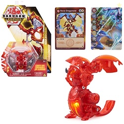 Bakugan Legends Dragonoid Light Up Action Figure, 1 Character Card and Metal Gate Card, Kids Toys for Boys Ages 6 and Up