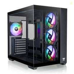 Thermaltake View 380 TG ARGB Black ATX Case; 4x120mm ARGB Fans Included; Supports Hidden-Connector Motherboard; Front & Side Dual Tempered Glass Panel; CA-1Z2-00M1WN-00; 3 Year Warranty