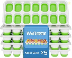 Ice Cube Trays for Freezer 5 Pack 