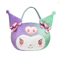 Hello Kitty and Friends Official Kuromi Heart Pail Accessory - 12-Inch Embroidered Treat Pail with Character Design and Carry Handle