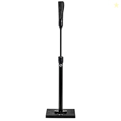 FRANKLIN SPORTS MLB TOTAL TEE BASEBALL + SOFTBALL BATTING TEE - DURABLE COMPOSITE ADULT + YOUTH HITTING GEAR - PREMIUM BASEBALL HITTING STAND, BASE PLATE, AND REPLACEABLE TOPPER BLACK