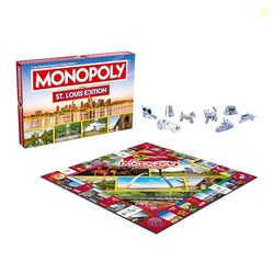 Monopoly Board Game St Louis MO Edition : 2-6 Players Family Board Games for Kids and Adults, Board Games for Kids 8 and up, for Kids and Adults, Ideal for Game Night