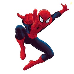 ROOMMATES MARVEL ULTIMATE SPIDER-MAN GIANT PEEL AND STICK WALL DECALS BY ROOMMATES, RMK4831GM, RED, BLUE, YELLOW
