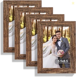 Hongkee 5.5x8.5 Picture Frame Set of 4
