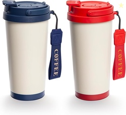 Sinekequnsun 2 Pack 17oz Insulated Coffee Mug