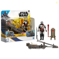 STAR WARS Epic World of Action The Mandalorian & Speeder Bike, 4-Inch Action Figure & Vehicle, Toys for 4 Year Old Boys and Girls & Up
