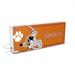 SOAR NCAA LED Ambience Light Box: Elevate Your Space with Officially Licensed Wall Dcor, Clemson Tigers