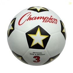 Champion Sports Rubber Cover Soccer Ball - Size 3