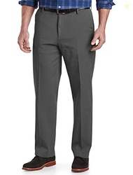DOCKERS MEN'S CLASSIC FIT WORKDAY KHAKI SMART 360 FLEX PANTS (STANDARD AND BIG & TALL), STORM GREY, 46W X 30L