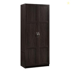 Sauder Storage Cabinet/ Pantry cabinets, 29.61 " x D: 16.02 " x H: 71.50", Cinnamon Cherry finish