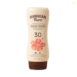 Hawaiian Tropic Sheer Touch Lotion Sunscreen, Moisturizing Broad-Spectrum Protection, SPF 30, Sun, Mango, 8 Oz