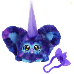 Furby Furblets Star-Lee Mini Friend, 45+ Sounds, Galaxy Music, Speaks Only Furbish, Electronic Plush Toys, Interactive Pets, Dark Blue, Back to School Gifts, Ages 6+