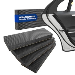 WORKPRO Garage Wall Protector, 4 Pack Garage Car Door Protector with 1.18 Ultra Thickness and Mesh Fabric Adhesive, Resilient NBR Foam Car Door Bumper Guards for Collision Protection