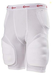 Cramer Classic 5-Pad Football Girdle, Youth Football Girdle with Hip, Tailbone, and Thigh Pads, Kids' Football Equipment, Kids' Protective Gear, White, Youth X-Large