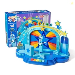 hand2mind Numberblock Fives Musical Superstar Stage, Play Figure Playsets, Toddler Music Toys, Number Toys, Counting Toys, Math Toys for Kids 3-5, Preschool Learning Toys, Birthday Gifts for Kids