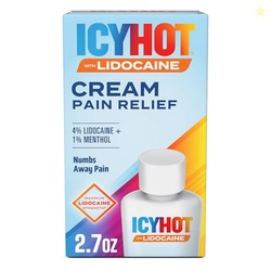 Icy Hot Max Strength Pain Relief Cream with Lidocaine Plus Menthol, 2.7 Ounces