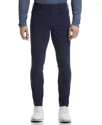 PGA Tour Men's 5-Pocket Performance Pull-on Golf Pants, 30"/32" Inseams, 4-Way Stretch, Moisture-Wicking, Sun Protection, Peacoat, Small/32 Inseam