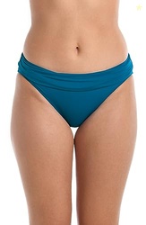 La Blanca Women's Island Goddess Banded Hipster Swimsuit Bottom, Ocean, 8