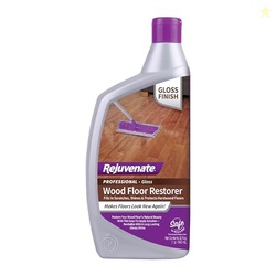 Rejuvenate Professional Wood Floor Restorer Fills Scratches, Shines And Protects Wood Flooring For A High Gloss Shine, 32 Ounces