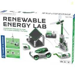 THAMES & KOSMOS RENEWABLE ENERGY LAB STEM EXPERIMENT KIT, HANDS-ON PROJECTS & CURRICULUM FOR HOME & SCHOOL USE, NGSS-ALIGNED, BUILD MODELS TO EXPLORE CLEAN ENERGY GENERATION & CONSUMPTION, AGES 8-18+