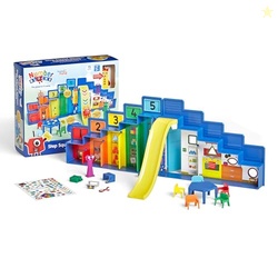 hand2mind Step Squad Mission Headquarters Playset - TV Show Action Figure Playset with 11 Accessories, Counting and Number Toys, for Toddlers and Kids Ages 3, 4, 5, 6, 7