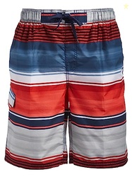 KANU SURF BOYS AVALON QUICK DRY UPF 50+ BEACH SWIM TRUNKS, AVALON NAVY/RED, 14-16 US