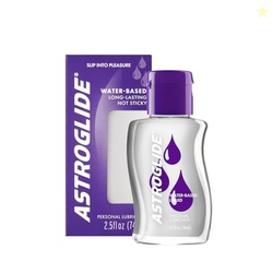 Astroglide Water Based Lube (2.5oz), Liquid Personal Lubricant for for Men, Women and Couples, Safe for Toys, Travel-Friendly Size