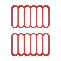 OXO - 11210100 OXO Good Grips Silicone Roasting Racks, 2-Pack,Red,Pack of 2