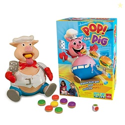 Pop The Pig (Bigger & Better) w/Greedy Granny Old Maid Card Game by Goliath, Multi Color