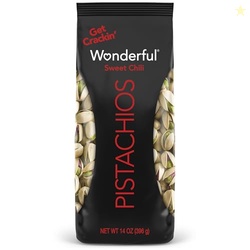 Wonderful Pistachios In Shell, Sweet Chili Flavored Nuts, 14 Ounce Bag, Protein Snacks, Gluten Free, Healthy Snack
