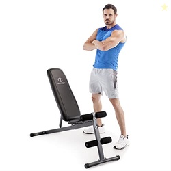 Marcy Exercise Utility Bench for Upright, Incline, Decline, and Flat Exercise SB-261W , Black , 42.00 x 19.00 x 51.00 inches