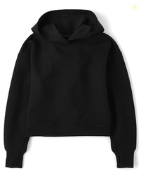 The Children's Place,Girls,Active Long Sleeve Hooded Sweatshirt,Black,X-Small