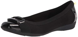 Anne Klein Women's Uplift Ballet Flat, Black,10