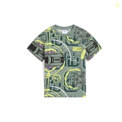 PUMA X HOT WHEELS RELAXED AOP TEE, GREEN MOON, 3T