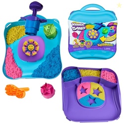 Kinetic Sand, SquishMotion with 1lb Pink, Yellow & Blue Play Sand, Stamper & 5 Tools, Storage Case, Sensory Toys, Holiday Gifts & Stocking Stuffers for Kids Ages 3 and up