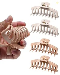 MESOVOR 4 PACK SILICONE FLEXIBLE HAIR CLAW CLIPS