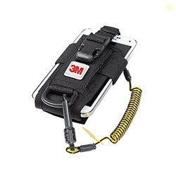 Capital Safety 3M DBI-SALA Fall Protection For Tools,1500089,Adj Radio Holster Combo w/Clip2Loop Coil and Micro D-Ring, Size To Any Portable Radio/Small Device,Mount To Harness/Belt, 5.25 inches x 2.25", Black