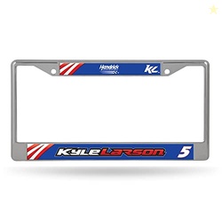 NASCAR Rico Industries Kyle Larson 12" x 6" Silver Chrome Frame 12" x 6" Chrome Frame - Car/Truck/SUV Automobile Accessory