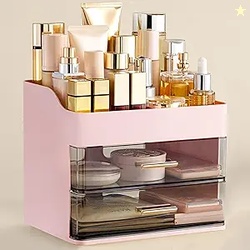 HBlife Makeup Organizer for Vanity with 2 Drawers