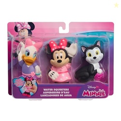 DISNEY JUNIOR MINNIE MOUSE 3-PACK BATH TOYS, FIGURES INCLUDE MINNIE MOUSE, DAISY DUCK, AND FIGARO, EASTER BASKET FILLERS, GIFTS, PRESENTS, KIDS TOYS FOR AGES 3 UP BY JUST PLAY