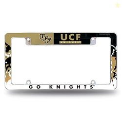 Rico Industries NCAA Central Florida Knights Primary 12" x 6" Chrome All Over Automotive License Plate Frame for Car/Truck/SUV